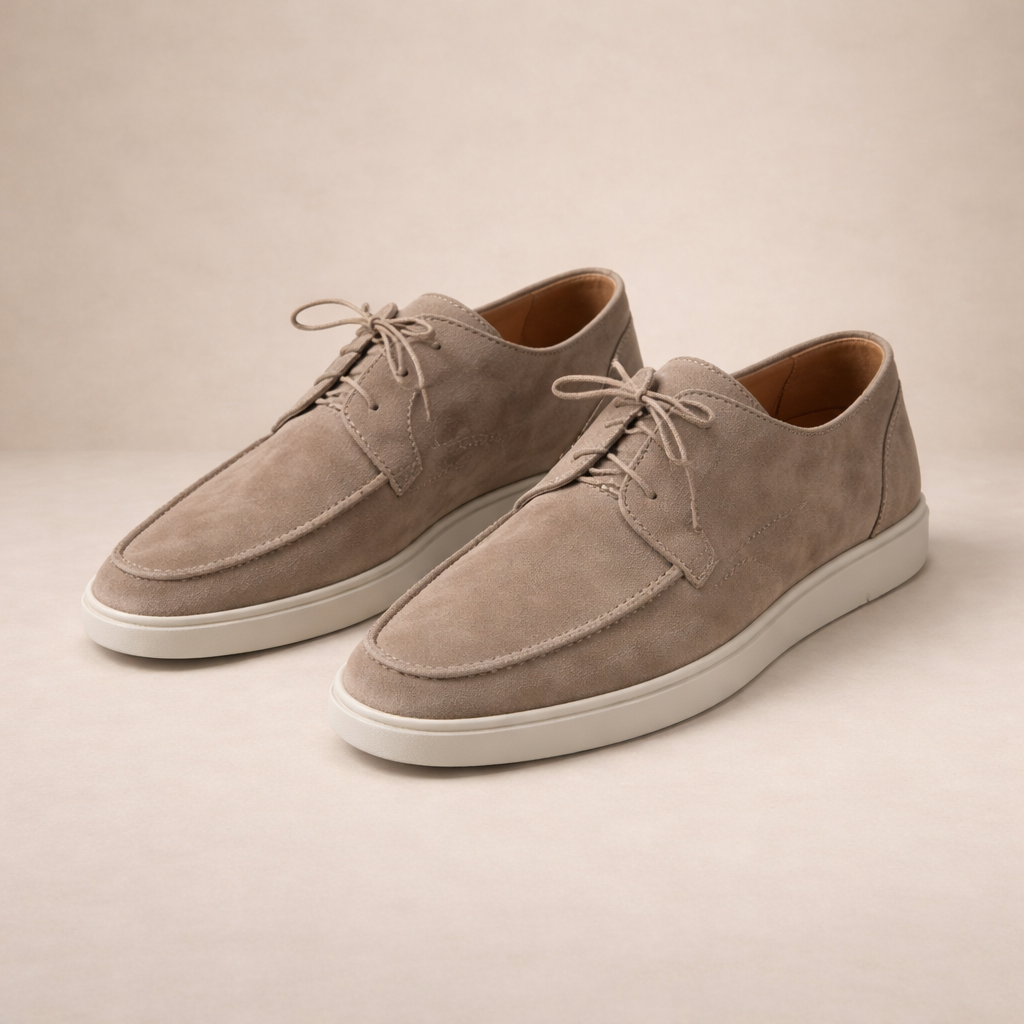 Maqiato | Men's Lace-Up Classic Loafers in Black