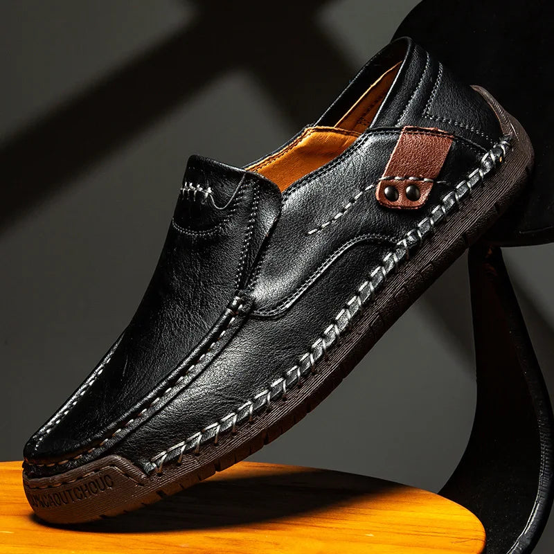 Maqiato | Men's Leather Loafers in Black