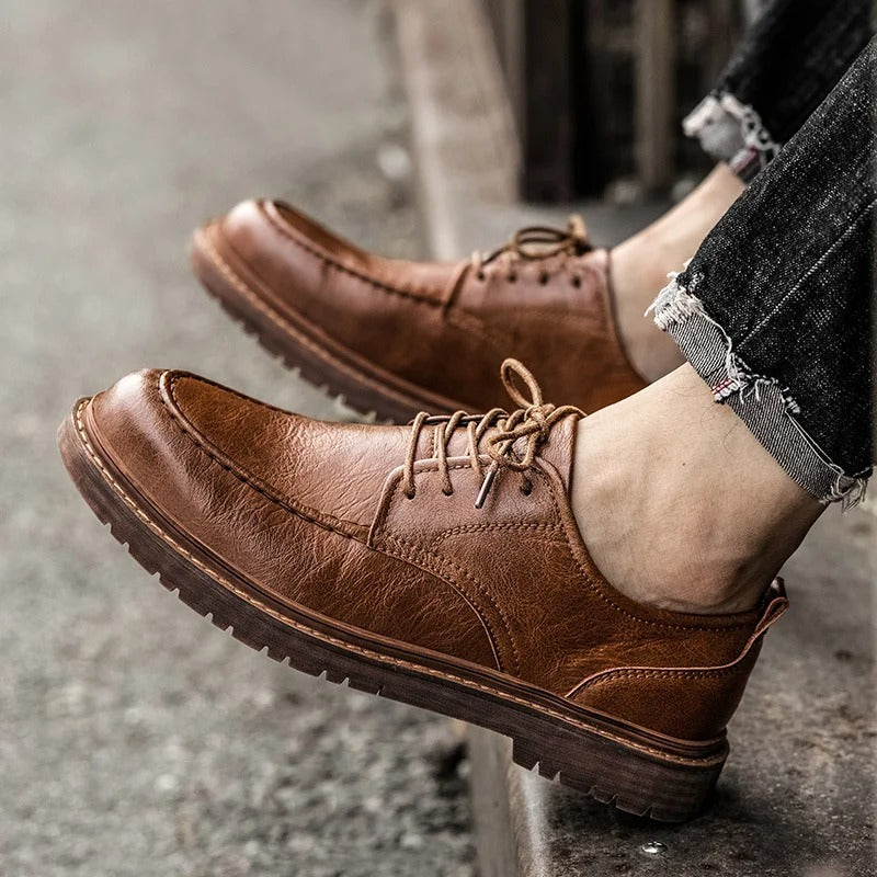 Maqiato | Men's Leather Low-Top Sneakers