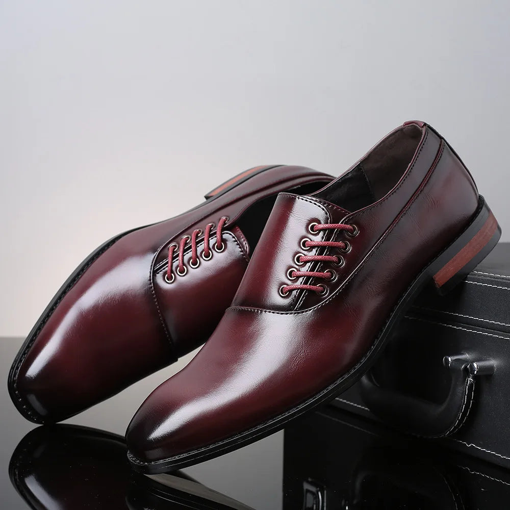 Maqiato | Men's Leather Oxford Dress Shoes