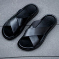 Maqiato | Men's Leather Slip-On Sandals