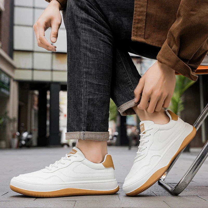 Maqiato | Men's Leather Sneakers in White