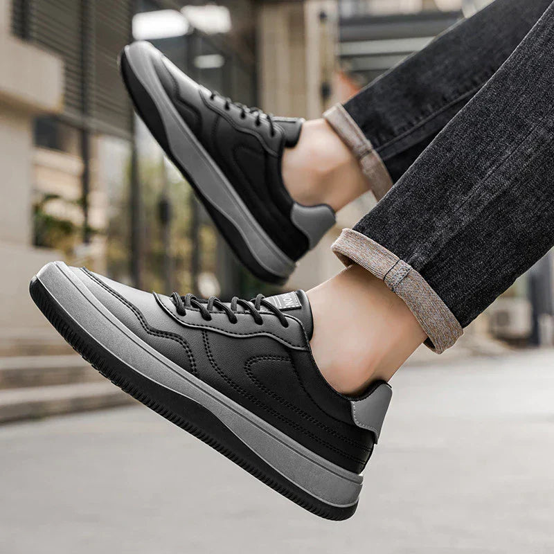 Maqiato | Men's Leather Sneakers in White
