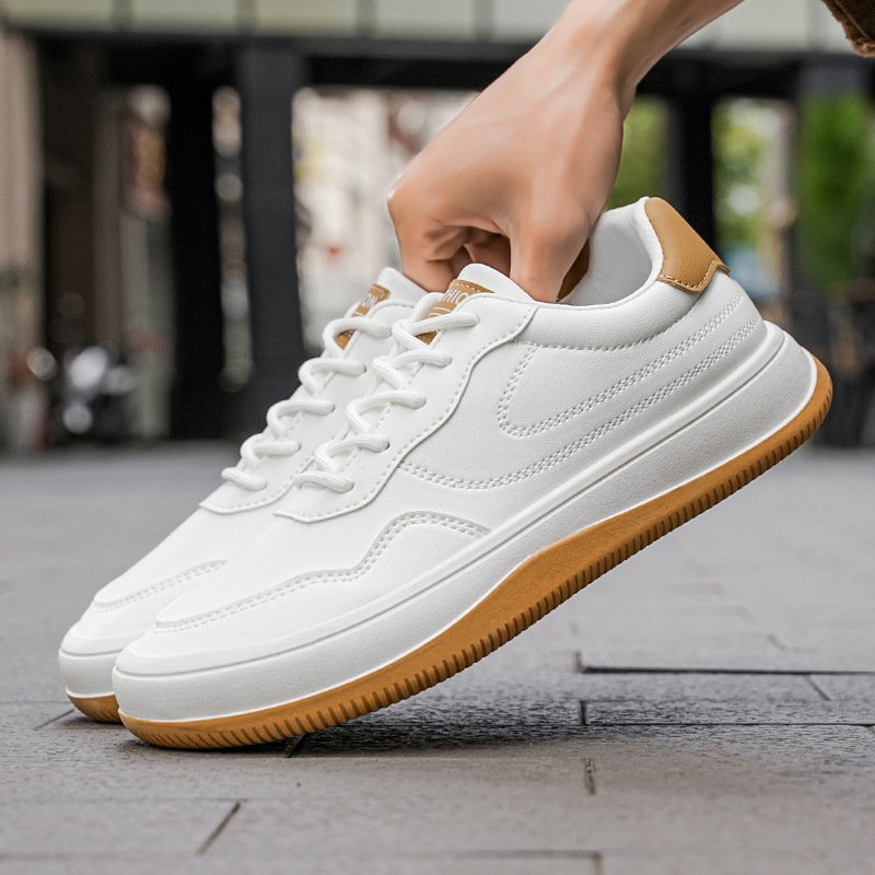 Maqiato | Men's Leather Sneakers in White