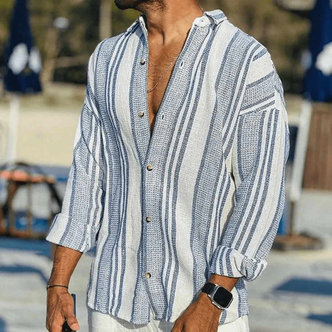 Maqiato | Men's Lightweight Button-Placket Shirt