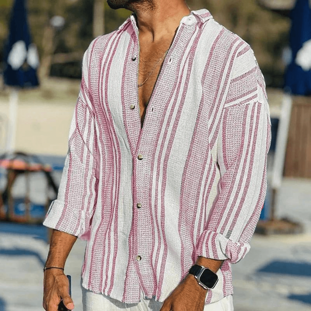 Maqiato | Men's Lightweight Button-Placket Shirt
