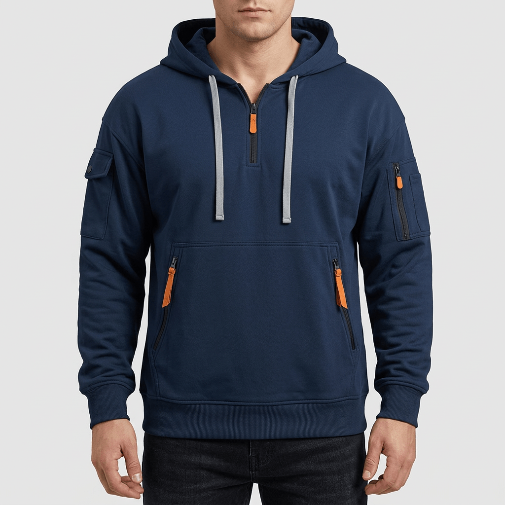 Maqiato | Men's Lightweight Multi-Pocket Sweatshirt