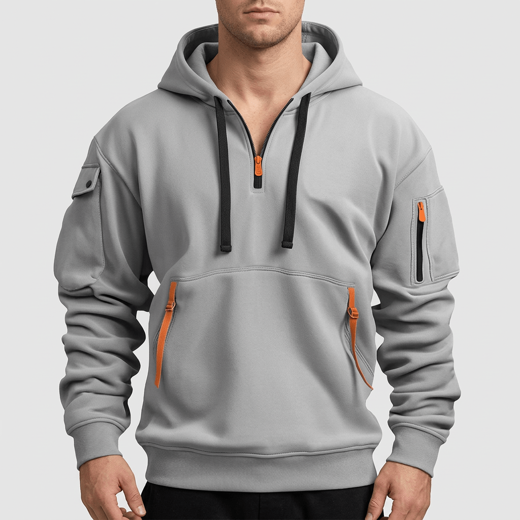 Maqiato | Men's Lightweight Multi-Pocket Sweatshirt