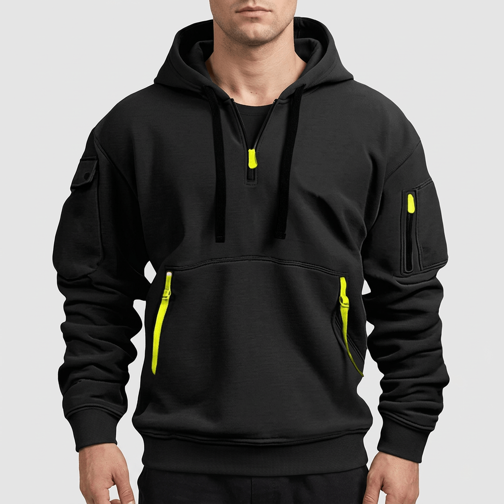 Maqiato | Men's Lightweight Multi-Pocket Sweatshirt