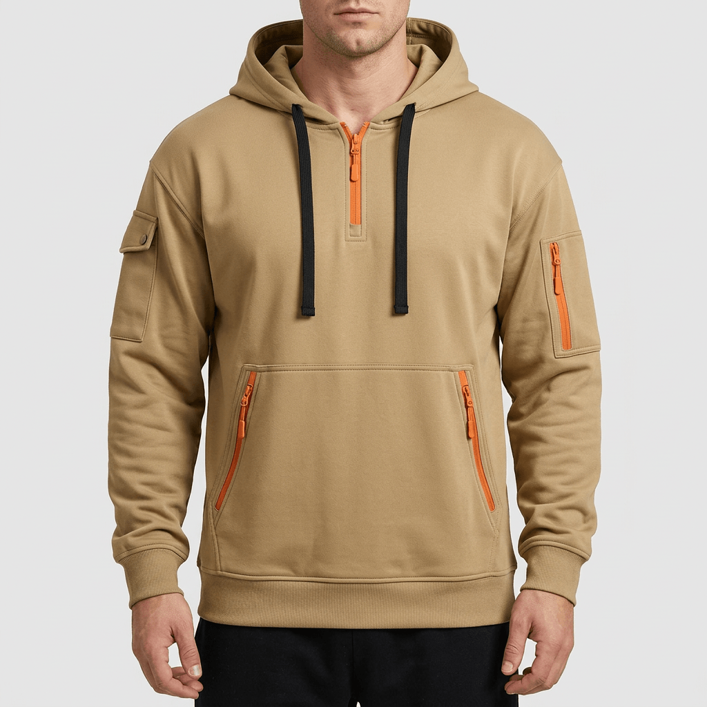Maqiato | Men's Lightweight Multi-Pocket Sweatshirt