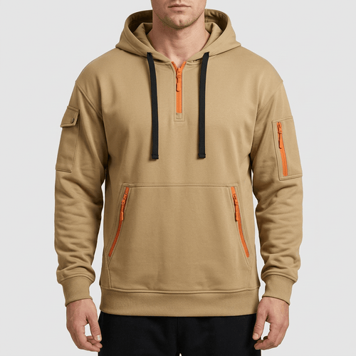 Maqiato | Men's Lightweight Multi-Pocket Sweatshirt