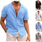 Maqiato | Men's Lightweight Short-Sleeve Linen Shirt