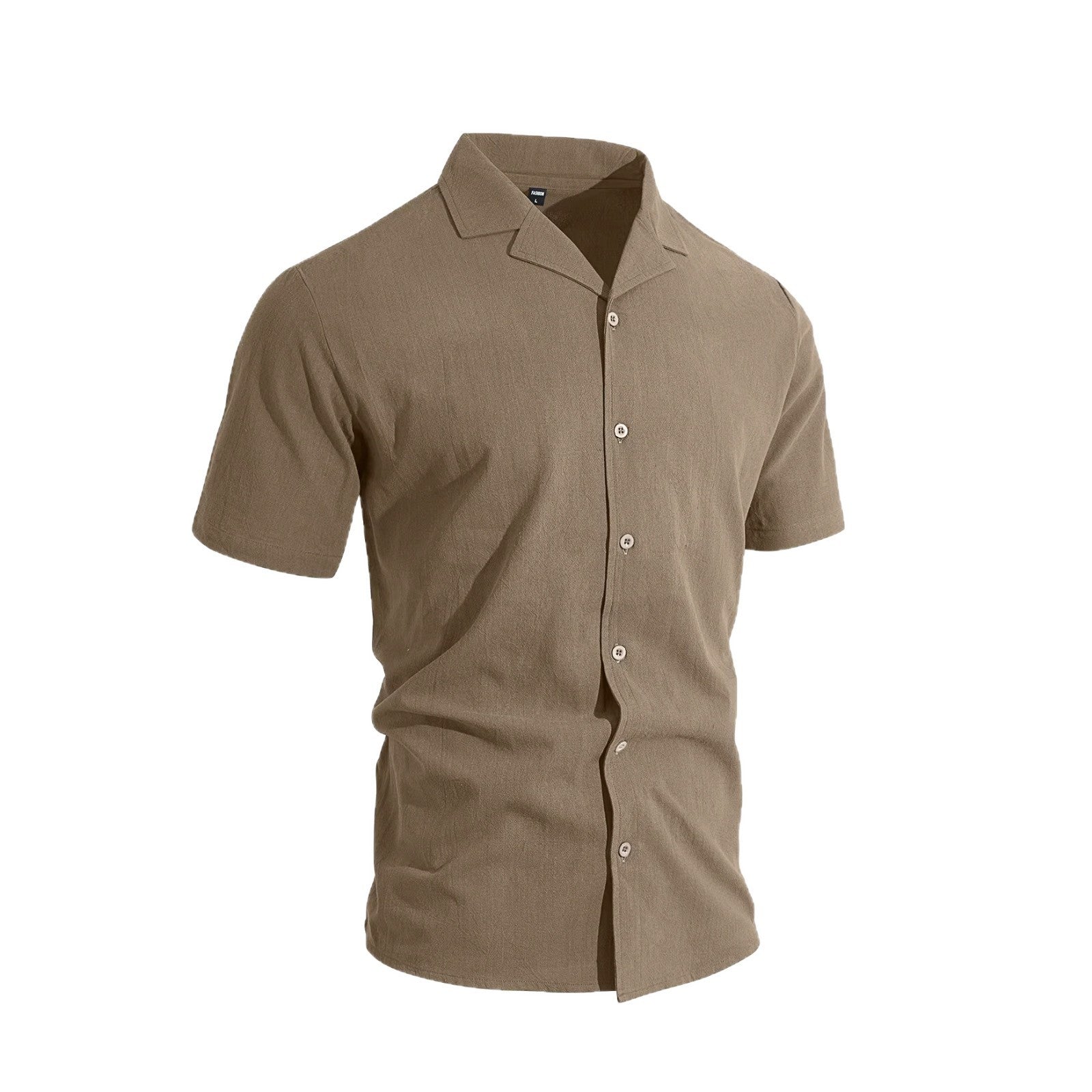 Maqiato | Men's Linen-Blend Camp Shirt