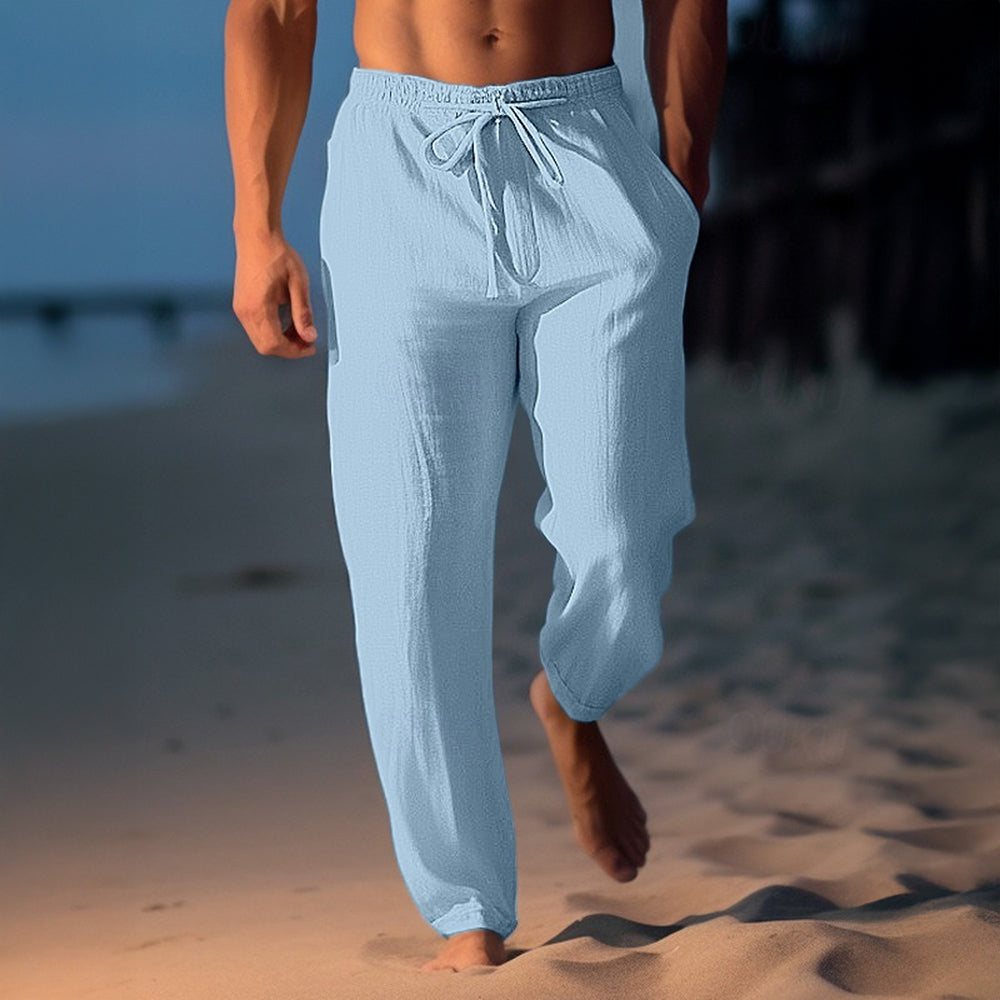 Maqiato | Men's Linen Blend Drawstring Pants