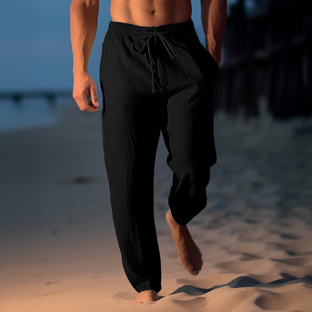 Maqiato | Men's Linen Blend Drawstring Pants