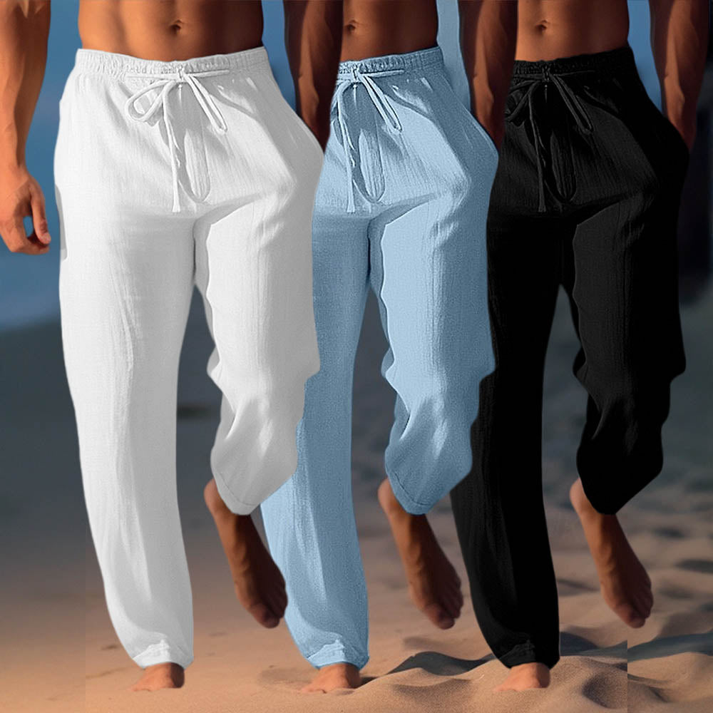 Maqiato | Men's Linen Blend Drawstring Pants