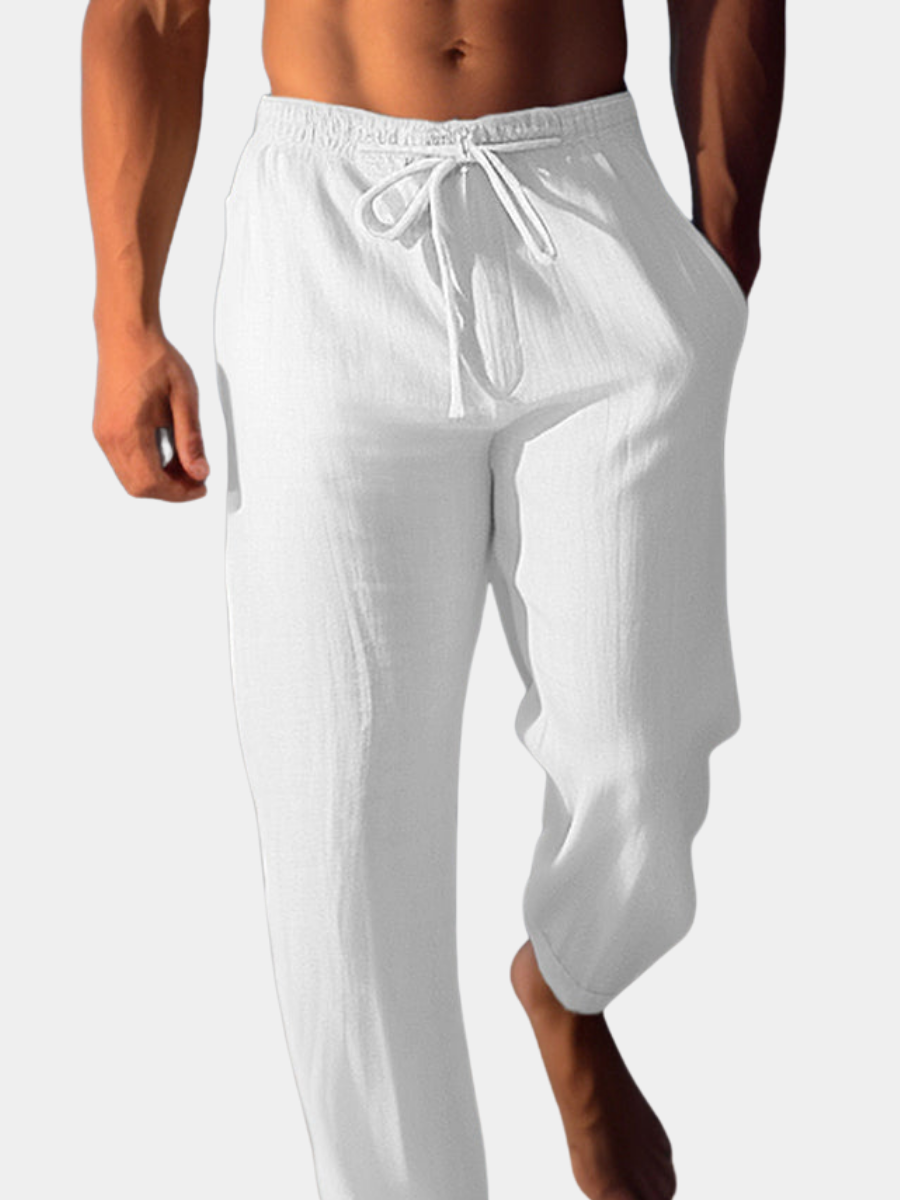 Maqiato | Men's Linen Blend Drawstring Pants