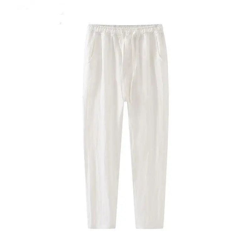 Maqiato | Men's Linen Blend Drawstring Trousers