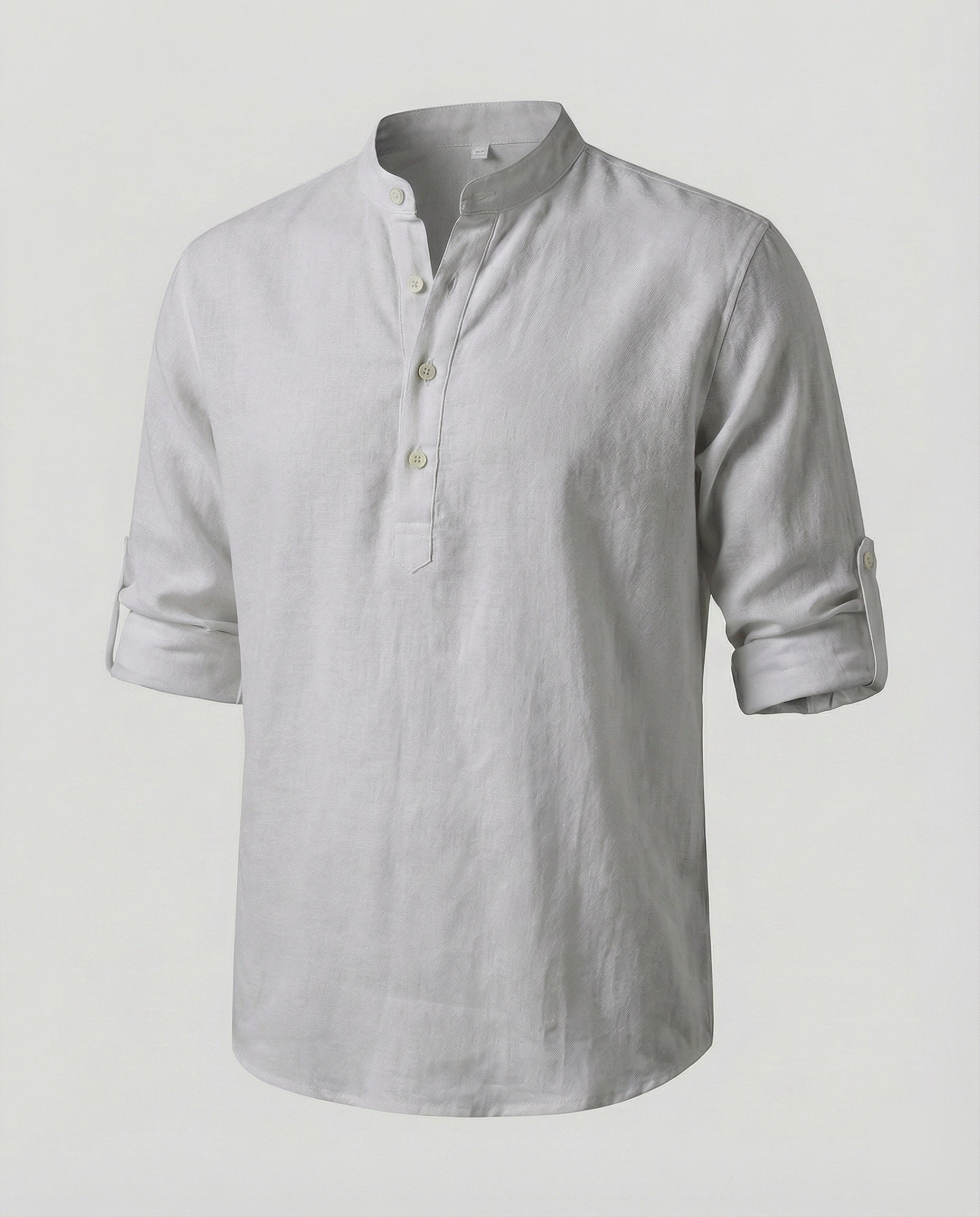 Maqiato | Men's Linen-Blend Henley Shirt