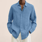 Maqiato | Men's Linen Blend Long Sleeve Shirt