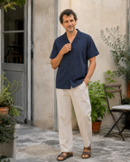 Maqiato | Men's Linen Blend Shirt & Shorts Set