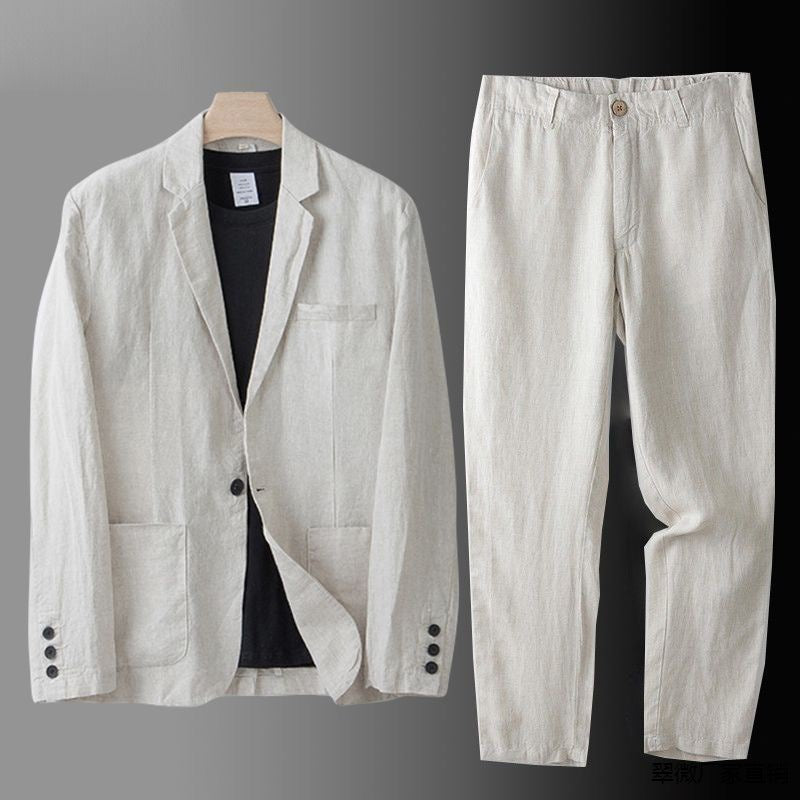 Maqiato | Men's Linen Blend Suit Set