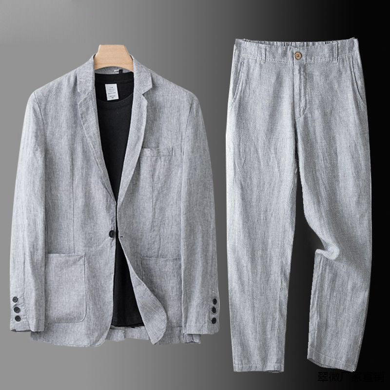 Maqiato | Men's Linen Blend Suit Set