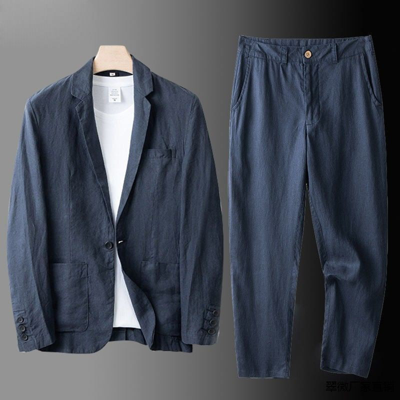 Maqiato | Men's Linen Blend Suit Set