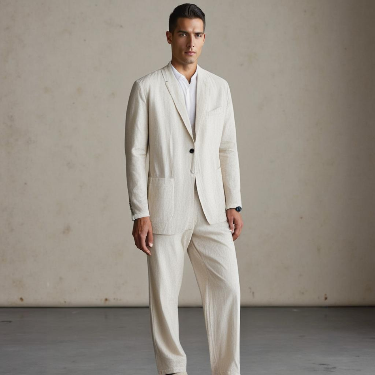 Maqiato | Men's Linen Blend Suit Set
