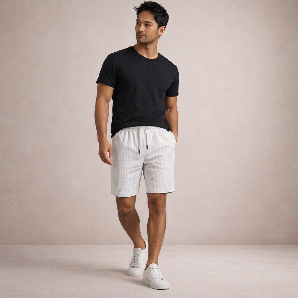 Maqiato | Men's Linen Blend Summer Shorts