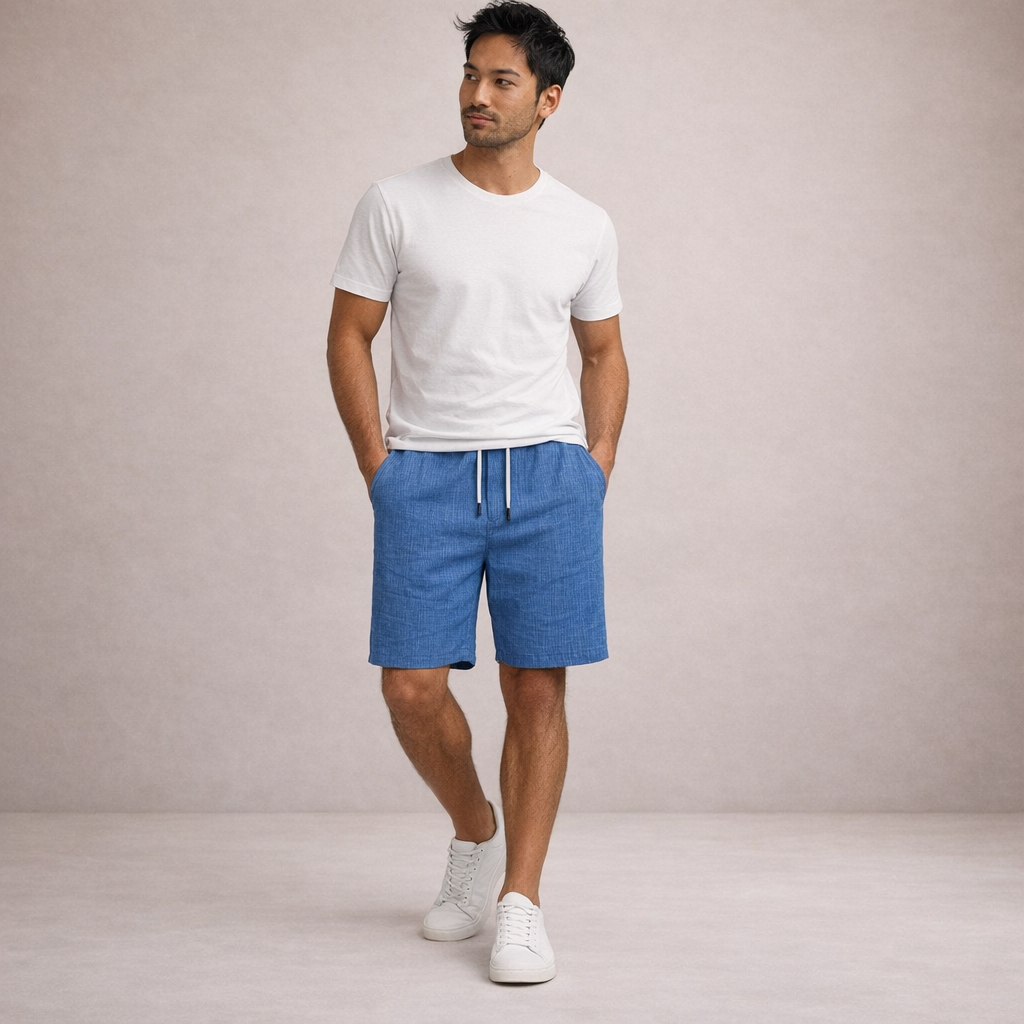 Maqiato | Men's Linen Blend Summer Shorts