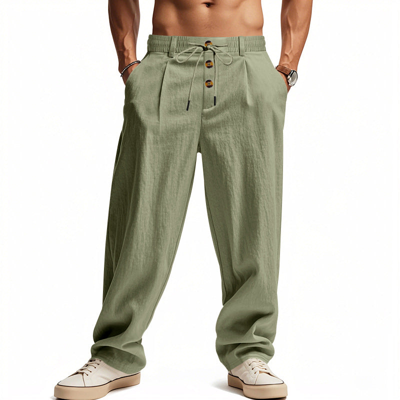 Maqiato | Men's Linen Drawstring Pants