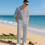Maqiato | Men's Linen Set - Shirt & Pants