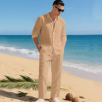Maqiato | Men's Linen Set - Shirt & Pants
