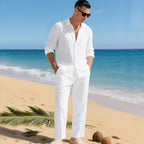 Maqiato | Men's Linen Set - Shirt & Pants