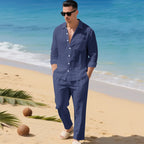 Maqiato | Men's Linen Set - Shirt & Pants