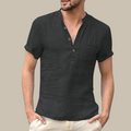 Maqiato | Men's Linen V-Neck Shirt