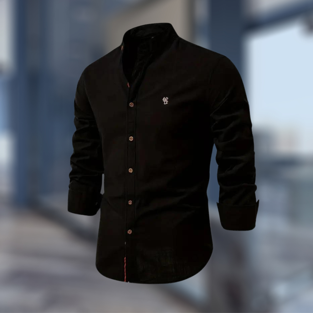Maqiato | Men's Long Sleeve Classic Fit Polo Shirt
