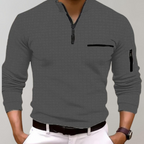 Maqiato | Men's Long Sleeve Cotton Polo
