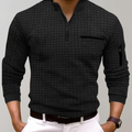 Maqiato | Men's Long Sleeve Cotton Polo