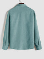 Maqiato | Men's Long Sleeve Half-Button Shirt