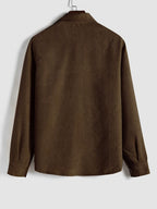 Maqiato | Men's Long Sleeve Half-Button Shirt
