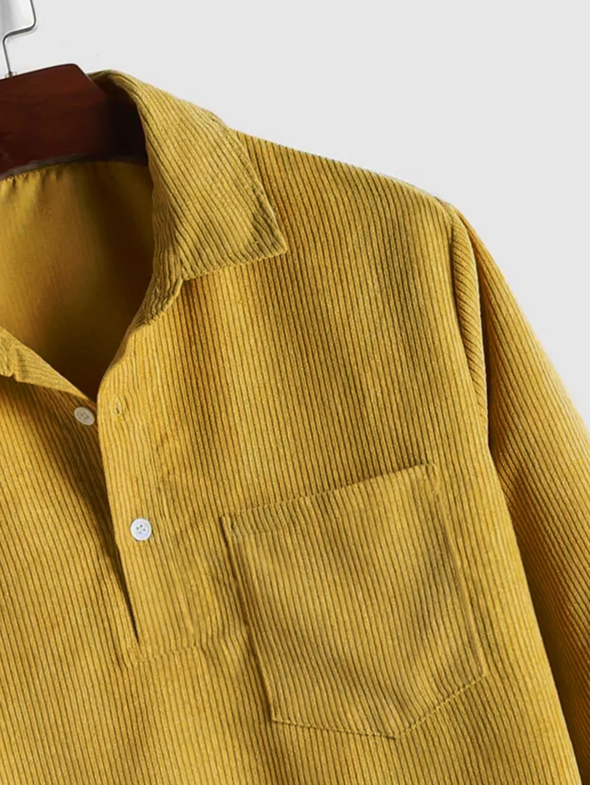 Maqiato | Men's Long Sleeve Half-Button Shirt