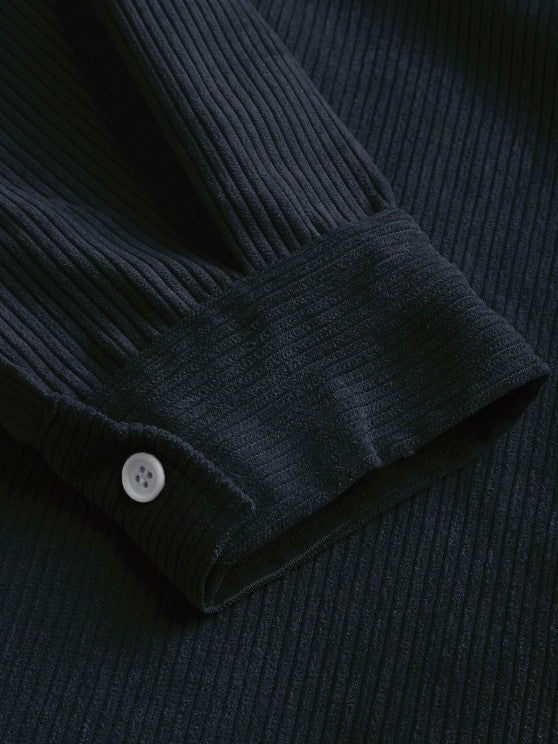 Maqiato | Men's Long Sleeve Half-Button Shirt