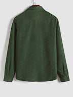 Maqiato | Men's Long Sleeve Half-Button Shirt