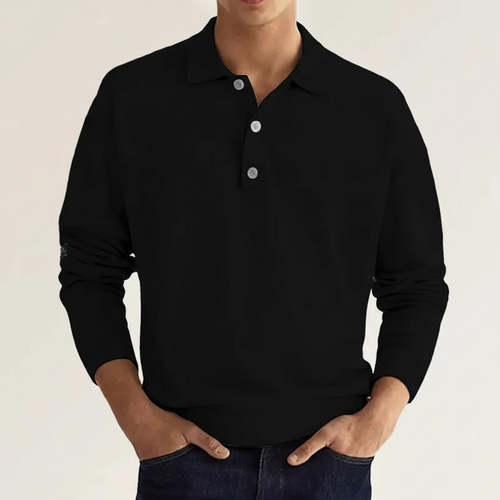 Maqiato | Men's Long Sleeve Polo Shirt
