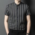 Maqiato | Men's Long Sleeve Striped Shirt