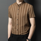 Maqiato | Men's Long Sleeve Striped Shirt