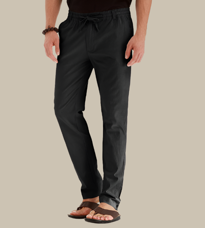 Maqiato | Men's Loose Fit Cotton Trousers