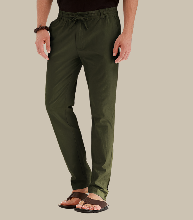 Maqiato | Men's Loose Fit Cotton Trousers